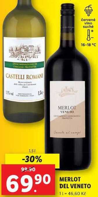 Lidl Merlot del veneto, 1,5 l nabídka