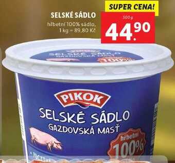 Lidl Selské sádlo, 500 g nabídka