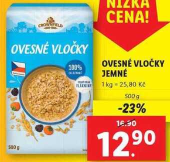 Lidl Ovesné vločky jemné, 500 g nabídka