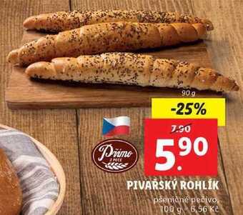 Lidl Pivařský rohlík, 90 g nabídka