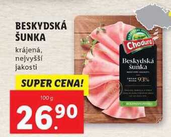 Lidl Beskydská šunka, 100 g nabídka