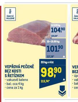 Makro Vepřová pečeně nabídka