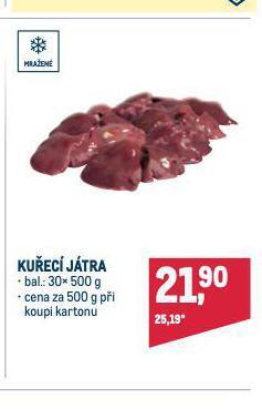 Makro Kuřecí játra nabídka