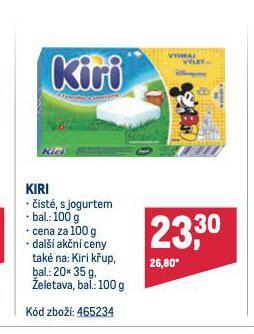 Makro Kiri sýr nabídka