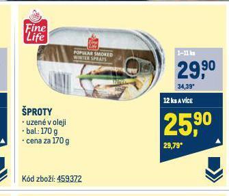 Makro Šproty nabídka