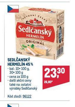 Makro Sedlčanský hermelín nabídka