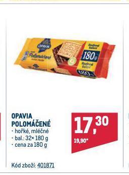 Makro Opavia polomáčené nabídka