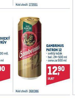 Pivo gambrinus