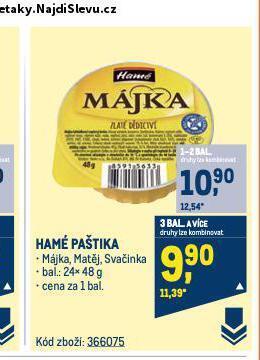 Makro Hamé paštika nabídka