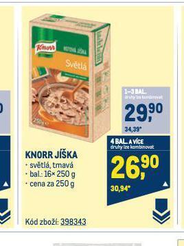 Makro Knorr jíška nabídka