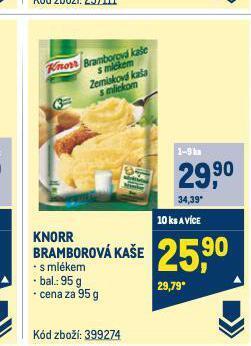 Makro Knorr bramborová kaše nabídka