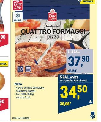 Makro Pizza nabídka