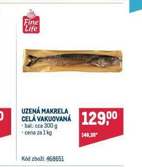 Makro Uzená makrela nabídka