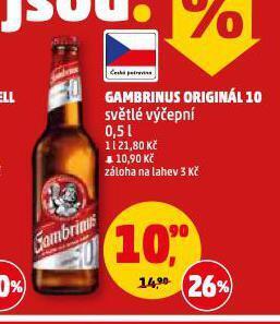 Penny Market Pivo gambrinus nabídka