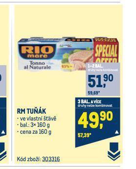 Makro Rio mare tuňák nabídka