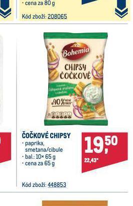 Makro Čočkové chipsy nabídka