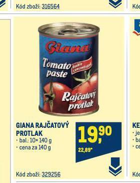 Makro Giana rajčatový protlak nabídka