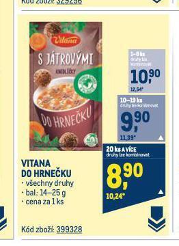 Makro Vitana do hrnečku nabídka