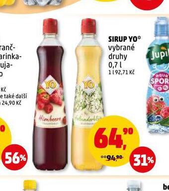 Penny Market Sirup yo nabídka