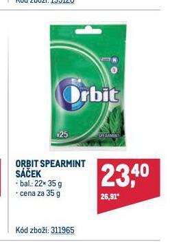 Makro Orbit žvýkačky nabídka
