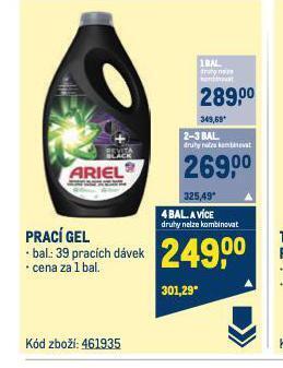 Makro Ariel prací prostředek nabídka