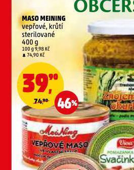 Penny Market Vepřové maso meining nabídka