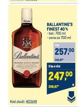 Makro Ballantine's finest nabídka