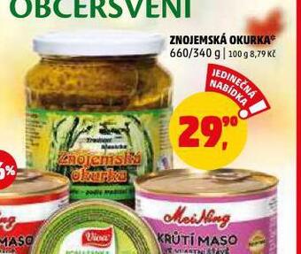 Penny Market Znojemská okurka nabídka