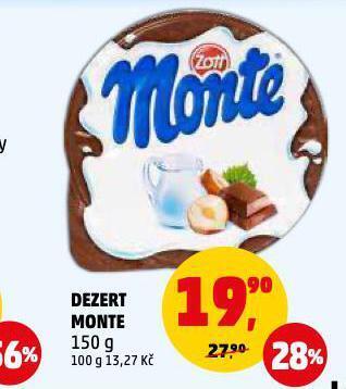 Penny Market Dezert monte nabídka