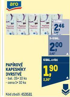 Makro Papírové kapesníky nabídka