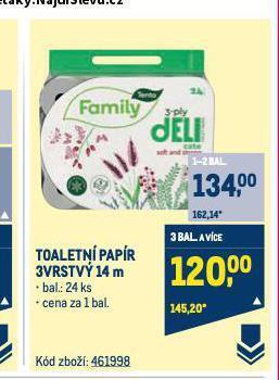 Makro Tento toaletní papír nabídka