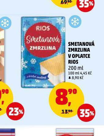 Penny Market Smetanová zmrzlina nabídka