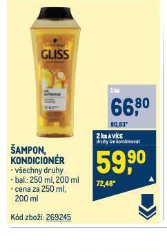 Makro Gliss šampon nabídka