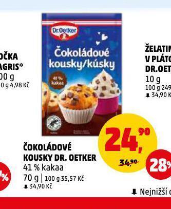 Penny Market Čokoládové kousky nabídka