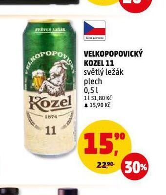Penny Market Pivo velkopopovický kozel nabídka