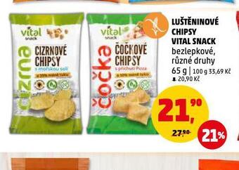 Penny Market Luštěninové chipsy vital snack nabídka