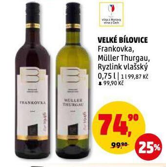 Penny Market Velké bílovice frankovka nabídka