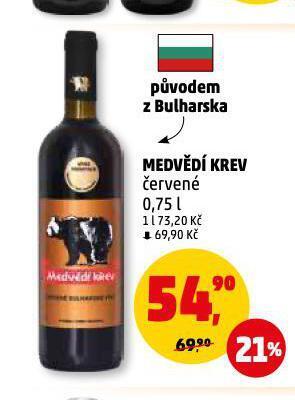 Penny Market Medvědí krev nabídka