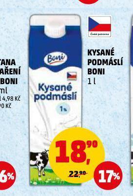 Penny Market Kysané podmáslí nabídka