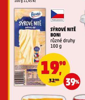 Penny Market Sýrové nitě nabídka