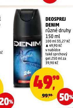 Penny Market Deosprej denim nabídka