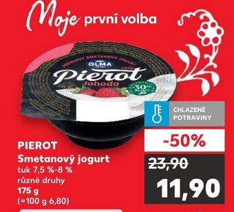 Kaufland PIEROT Smetanový jogurt nabídka