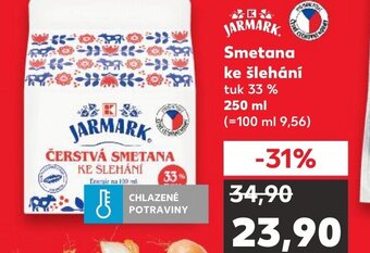 Kaufland Smetana ke šlehání nabídka