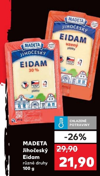 Kaufland MADETA Jihočeský Eidam nabídka