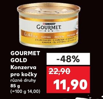 Kaufland GOURMET GOLD Konzerva pro kočky nabídka