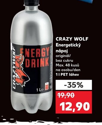 Kaufland CRAZY WOLF Energetický nápoj nabídka