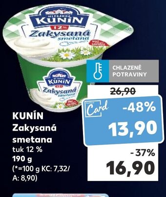 Kaufland KUNIN Zakysaná smetana nabídka