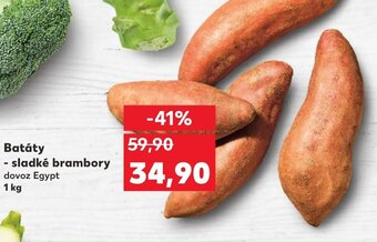 Kaufland Batáty sladké brambory 1 kg nabídka