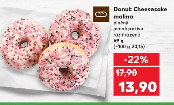 Kaufland Donut Cheesecake malina nabídka