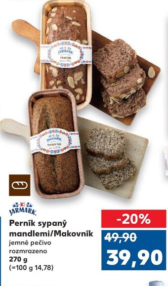 Kaufland Perník sypaný mandlemi/ Makovnik 270 g nabídka